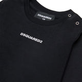 Dsquared2 Kids T-Shirt Nero con Logo Unisex