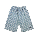 Philipp Plein Kids Bermuda in Denim con Logo All-Over per Bambini