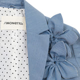 Simonetta Kids Giacca Avion da Completo con Applicazione per Bambine