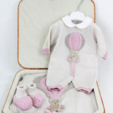 Marlù Corredino Rosa/Beige per Neonate