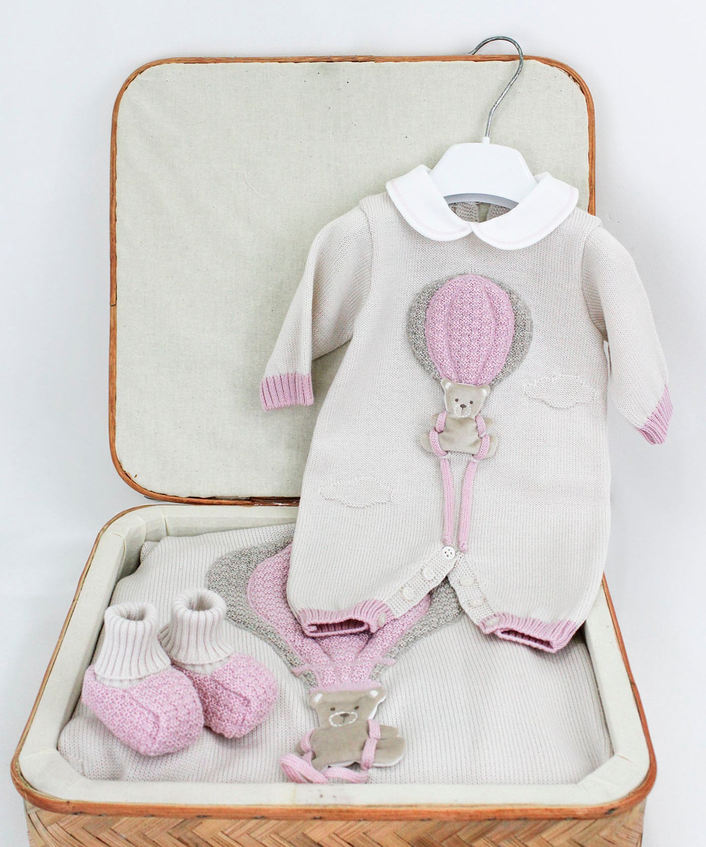 Marlù Corredino Rosa/Beige per Neonate