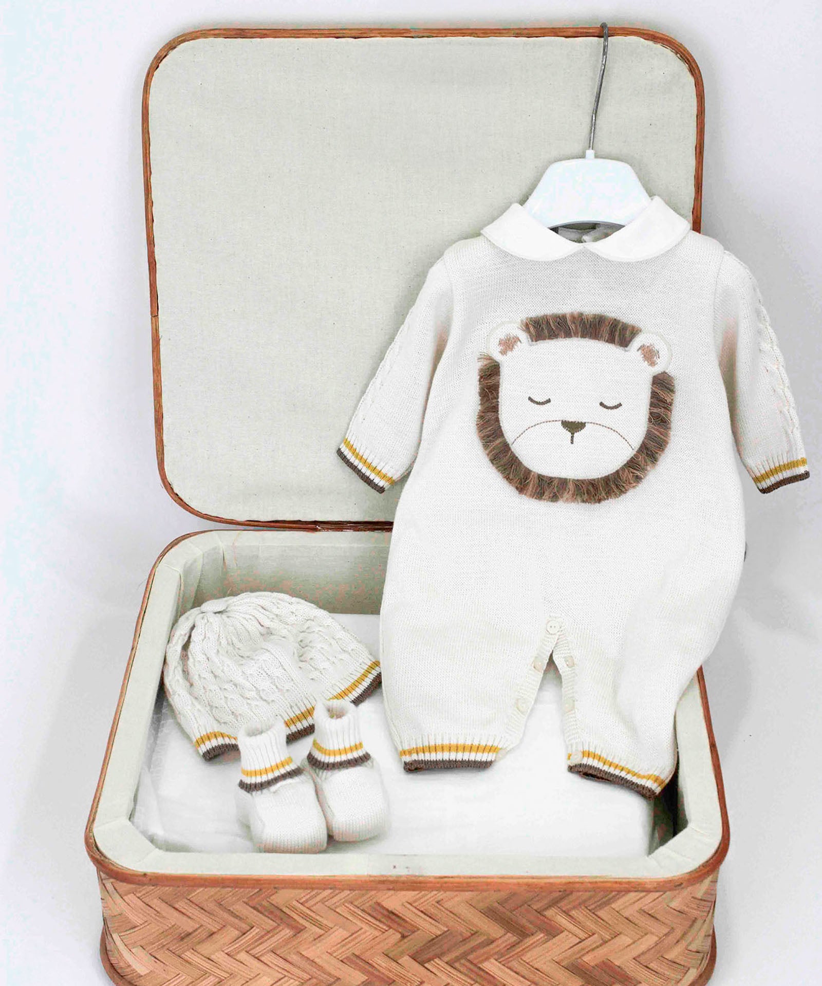 Marlù Corredino Beige con Tutina per Neonati