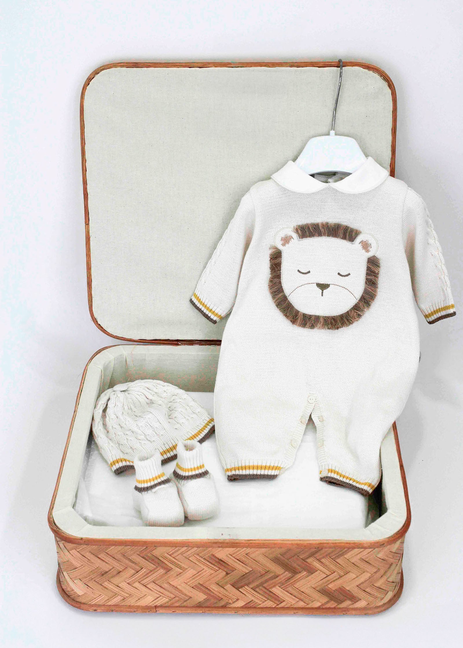 Marlù Corredino Beige con Tutina per Neonati