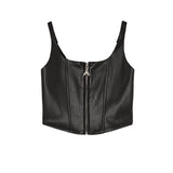 Patrizia Pepe Black Leather Top for Girls