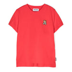 Moschino Kids T-shirt Rossa con Ricamo