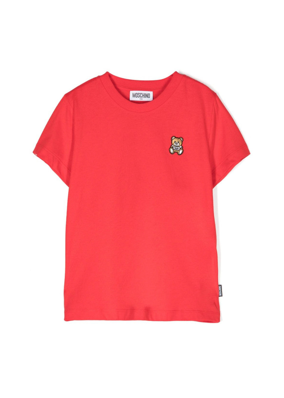 Moschino Kids T-shirt Rossa con Ricamo