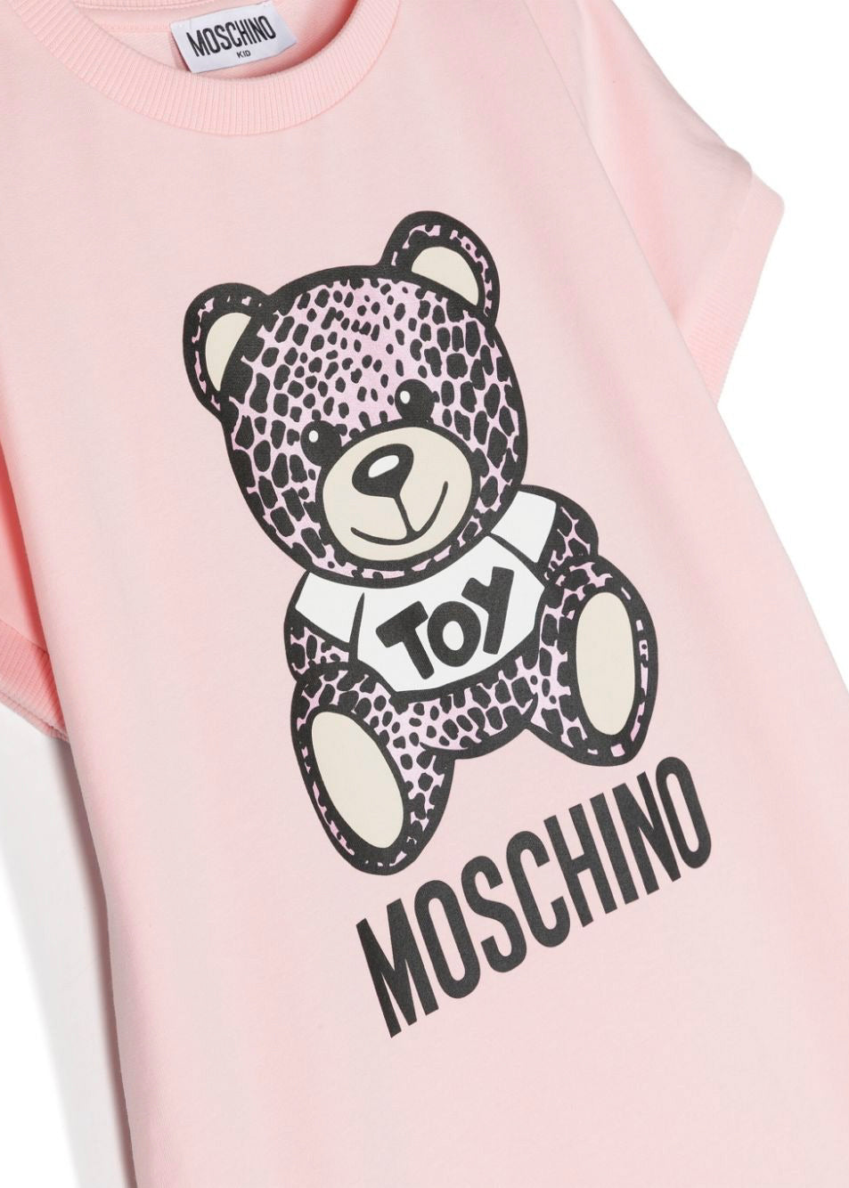 Moschino Kids Abito Rosa con Teddy Bear per Bambine (dettaglio)