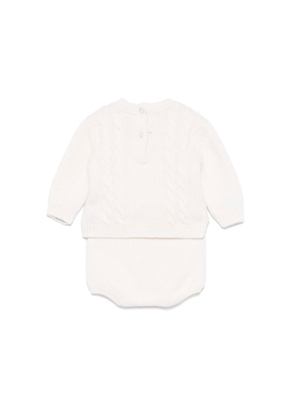 Elisabetta Franchi La Mia Bambina Maglioncino con Culotte in Maglia per Neonate (retro)