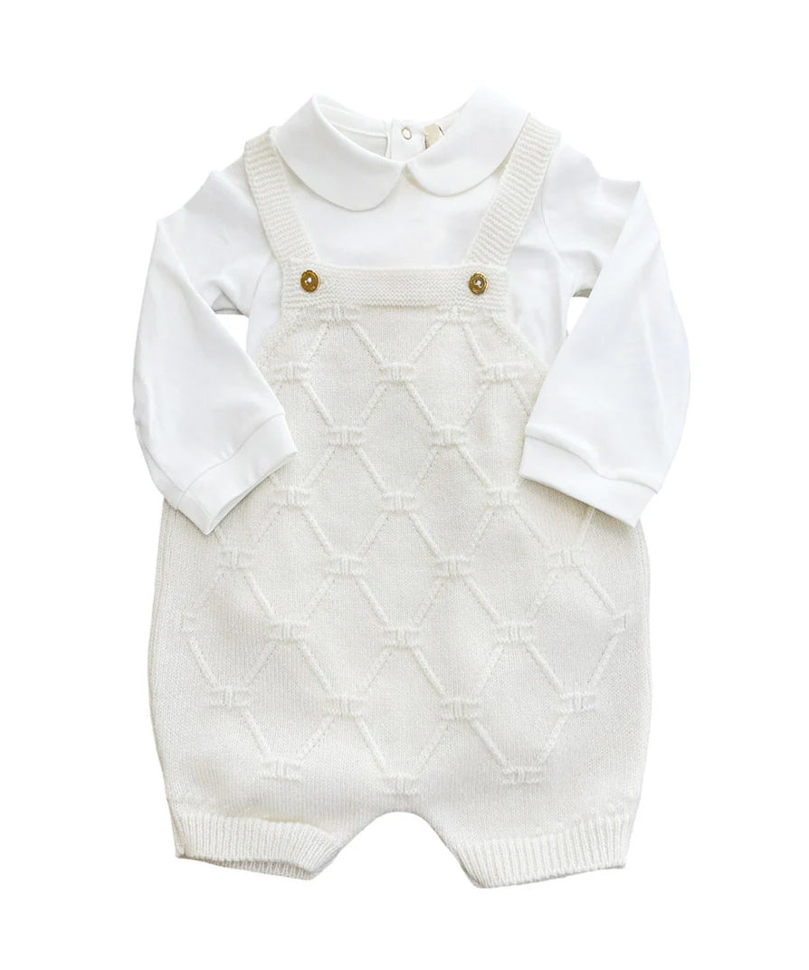 Elisabetta Franchi La Mia Bambina Completo Body+Salopette per Neonate