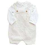 Elisabetta Franchi La Mia Bambina Completo Body+Salopette per Neonate