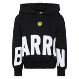 Barrow Kids Felpa Nera con Cappuccio con Stampa per Bambini