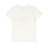 Moschino Kids T-shirt Panna con Stampa Teddy Bear per Neonate