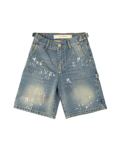 Yes London Kids Bermuda in Denim Chiaro Sfumato per Bambini