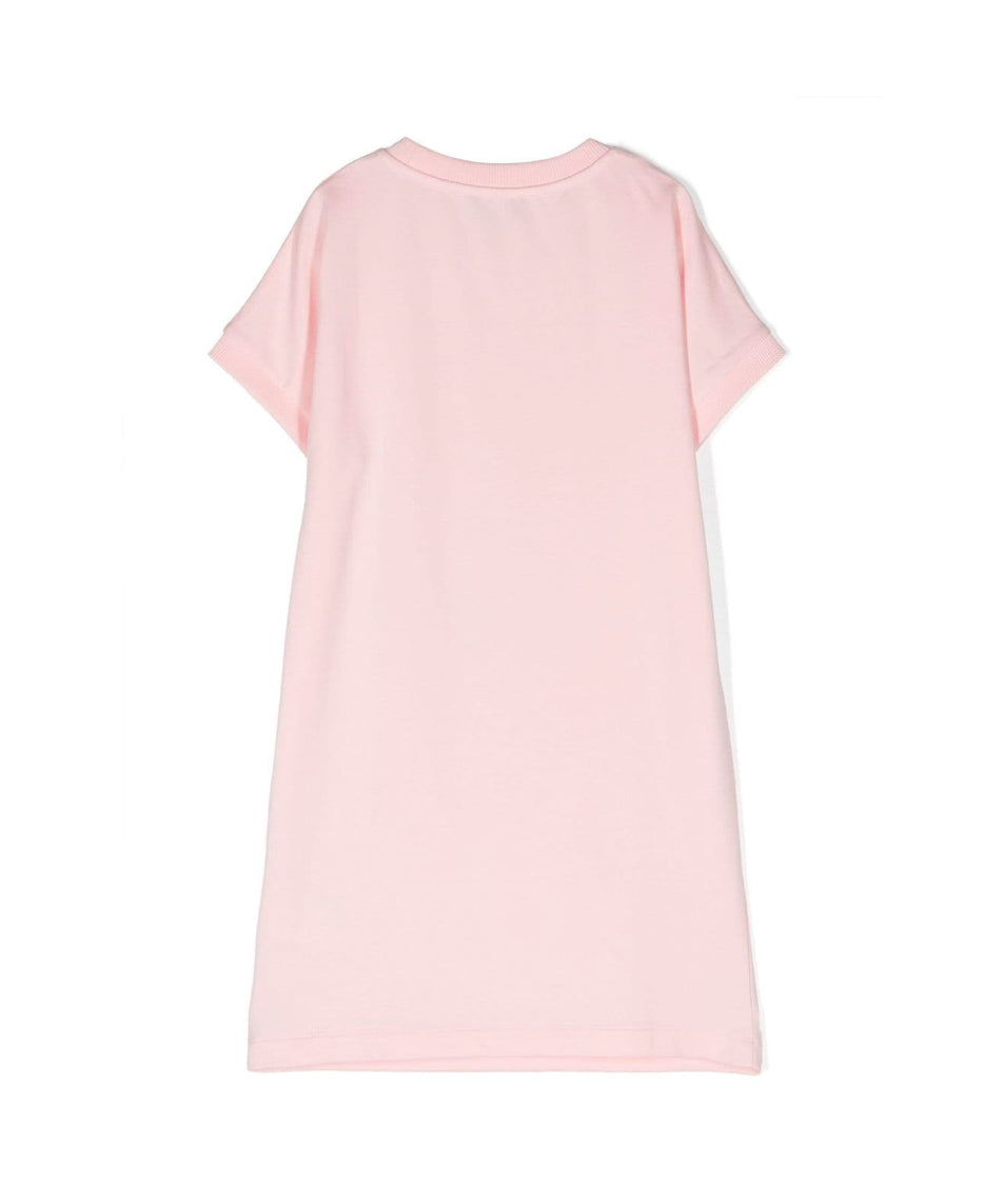 Moschino Kids Abito Rosa con Teddy Bear per Bambine (retro)