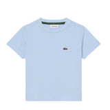 Lacoste Kids T-Shirt Celeste con Ricamo Logo Unisex