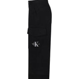 Calvin Klein Kids Pantaloni Neri Stile Cargo per Bambine