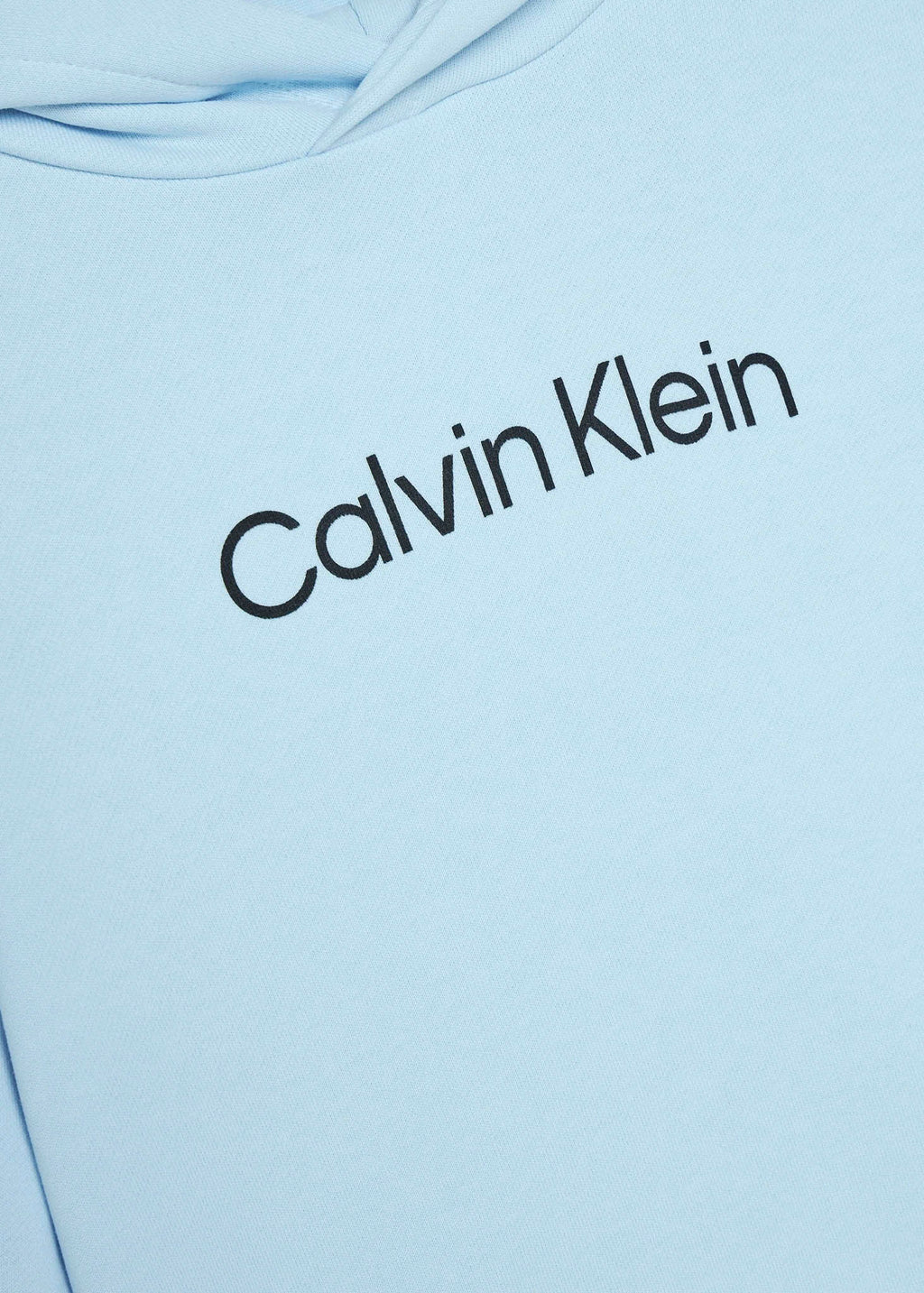 Calvin Klein Kids Felpa con Cappuccio Celeste con Logo per Bambini
