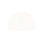 Moschino Kids Cappellino Panna in Cotone con Stampa Teddy Bear e Logo Unisex per Neonati