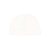 Moschino Kids Cappellino Panna in Cotone con Stampa Teddy Bear e Logo Unisex per Neonati