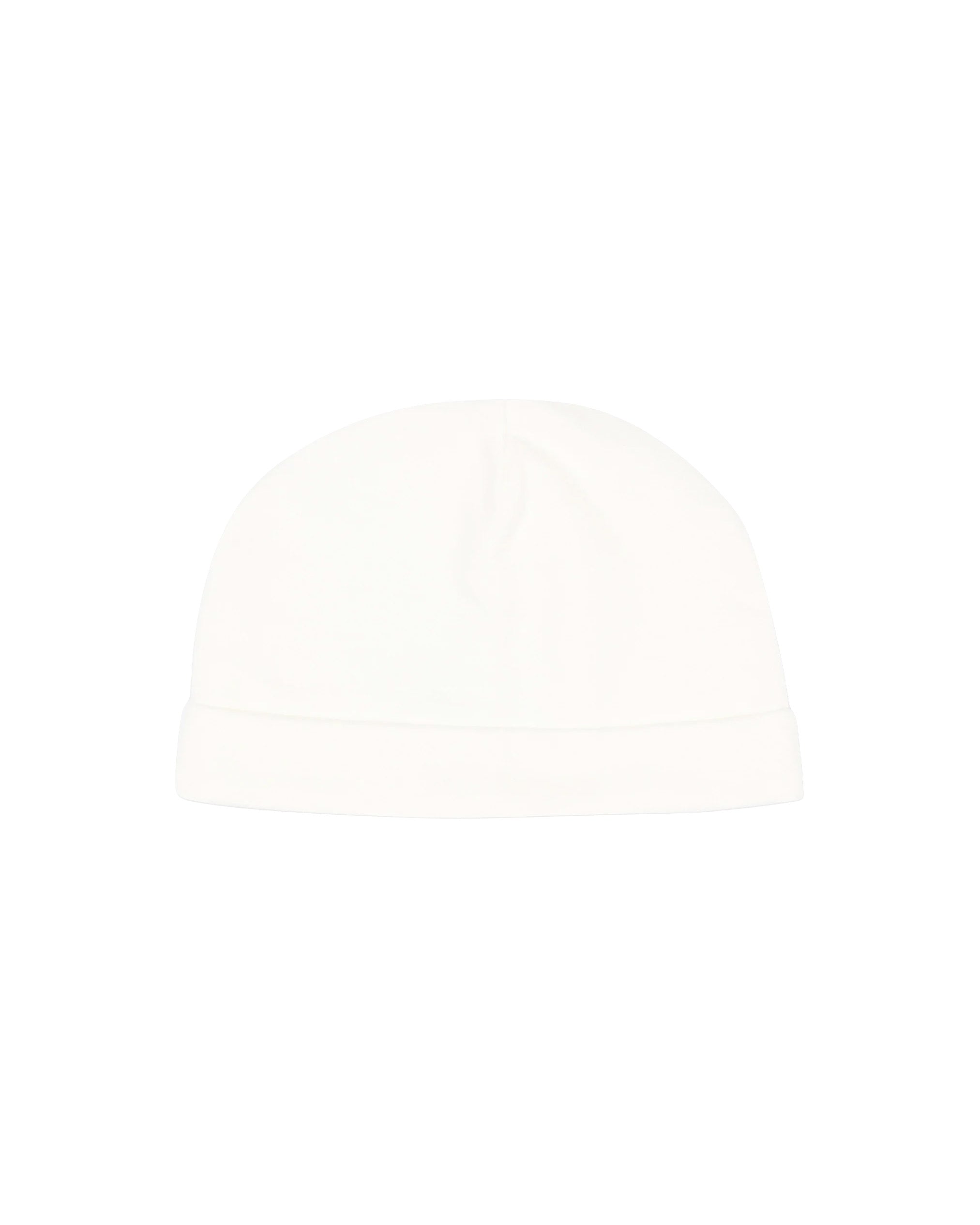 Moschino Kids Cappellino Panna in Cotone con Stampa Teddy Bear e Logo Unisex per Neonati