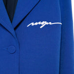 MSGM Kids Giacca Blazer Blu Royal per Bambine (dettaglio)
