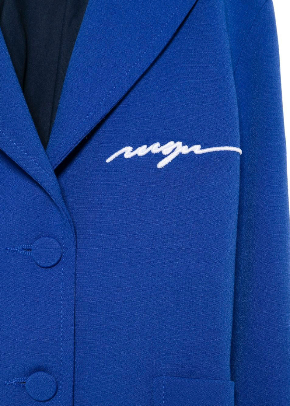 MSGM Kids Giacca Blazer Blu Royal per Bambine (dettaglio)
