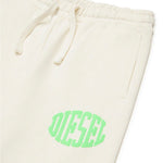 Diesel Kids Bermuda Panna con Logo Puffy Print per Bambine