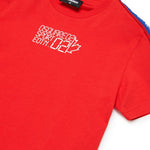 Dsquared2 Kids T-shirt Rossa con Banda Logata per Bambini