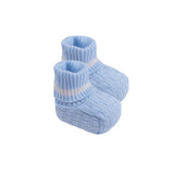 Marlù Scarpine Cielo con Dettagli Bianco per Neonati