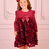 Angel's Face Kids Abito in Tulle con Rose 3D per Bambine