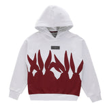 Iceberg Kids Felpa con Cappuccio Bianca con Stampa per Bambini