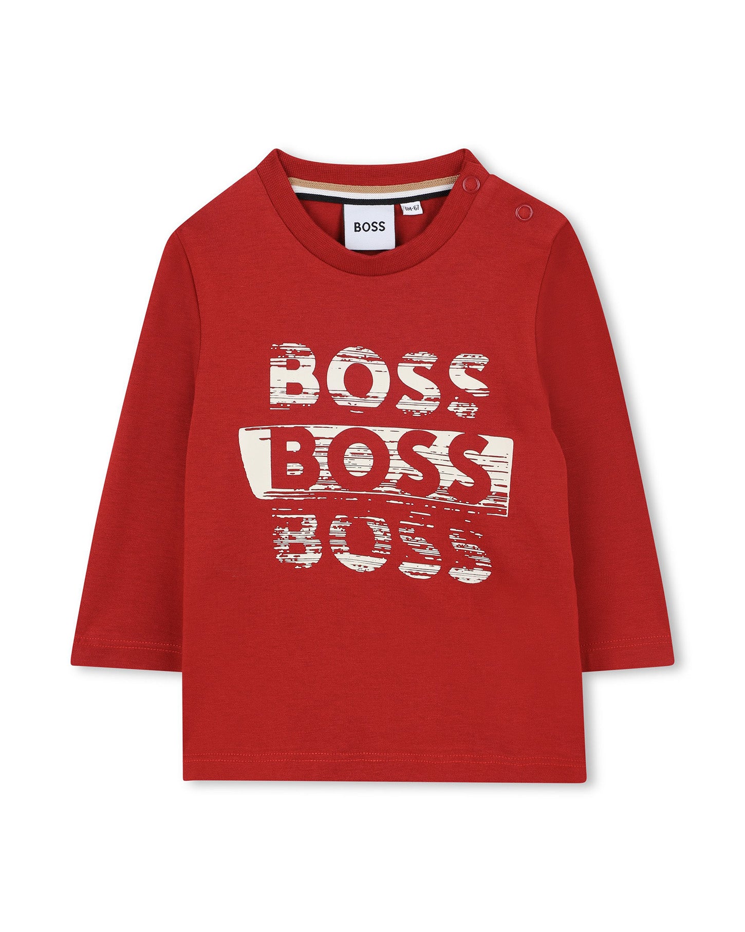 Boss Kids T-Shirt M/L  Bordeaux per Neonati