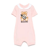 Moschino Kids Tutina Rosa con Stampa Toy per Neonati