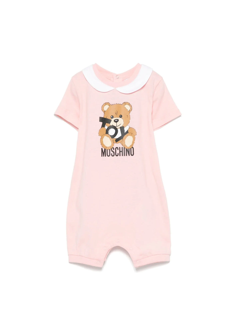 Moschino Kids Tutina Rosa con Stampa Toy per Neonati