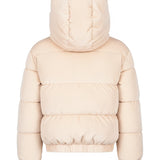 SUNS Kids Piumino Beige con Cappuccio per Bambine