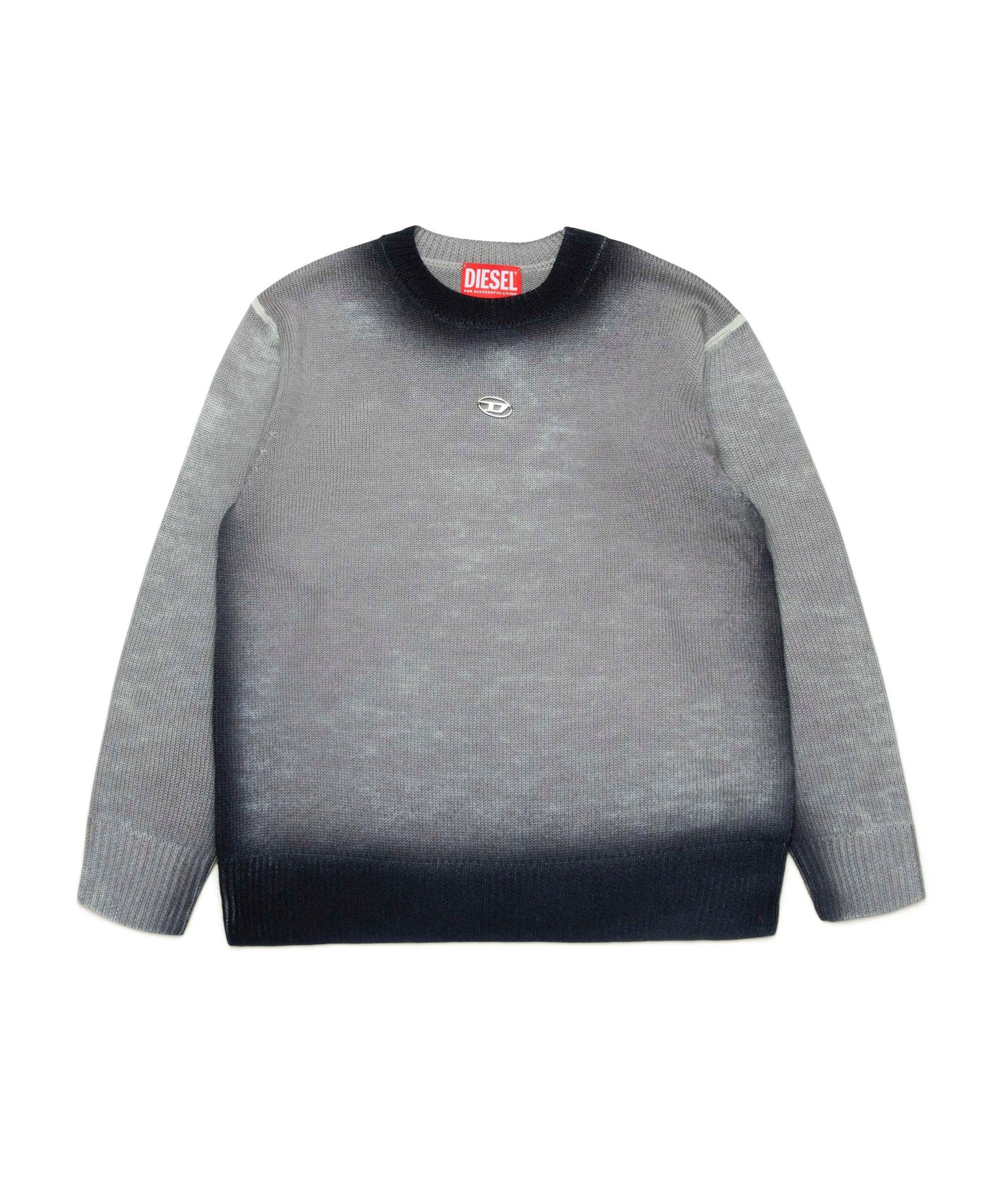 Diesel Kids Maglioncino Grigio Sfumato per Bambini