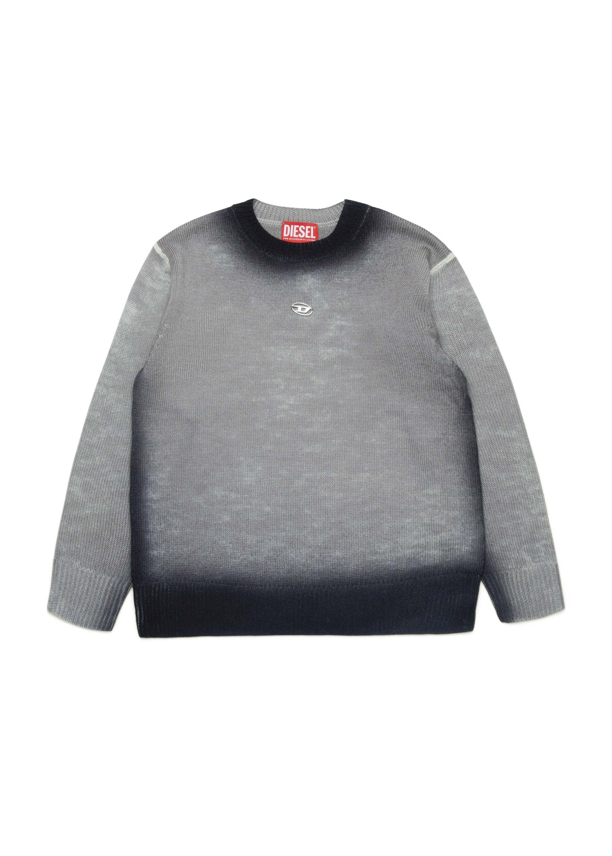 Diesel Kids Maglioncino Grigio Sfumato per Bambini