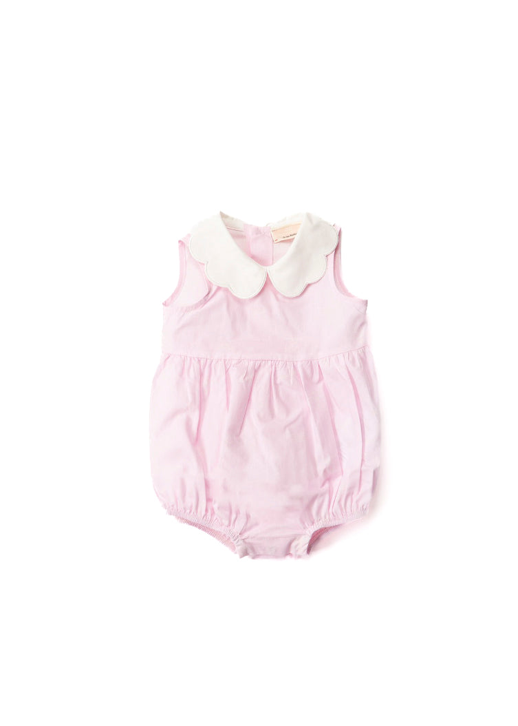 Elisabetta Franchi La Mia Bambina Pagliaccetto Rosa/avorio per Neonate