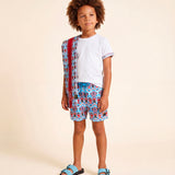 Sensi Kids Urban Sandalo Celeste Doppia Fascia per Bambini