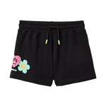 Barrow Kids Short Nero con Stampe per Bambine