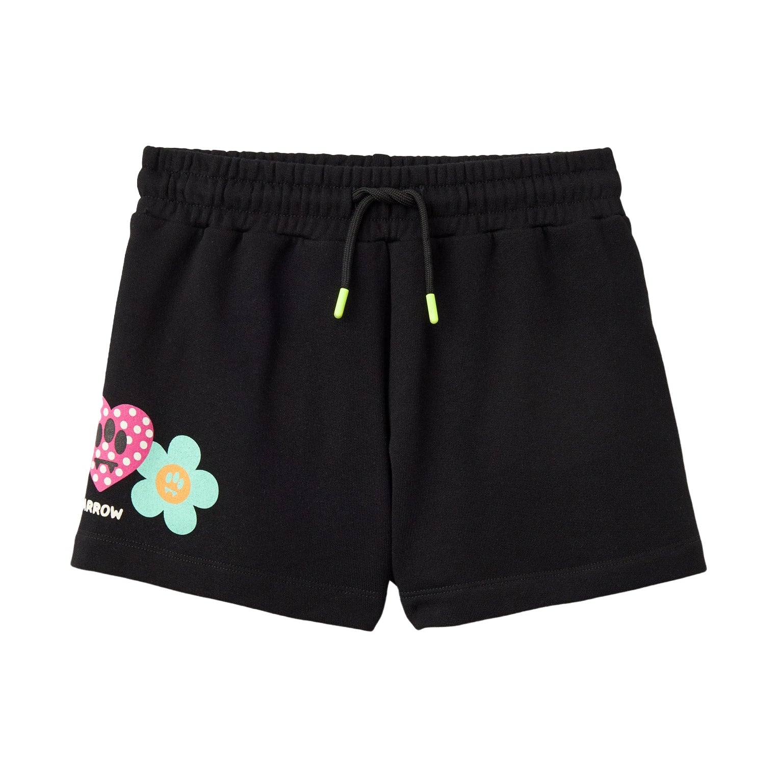 Barrow Kids Short Nero con Stampe per Bambine