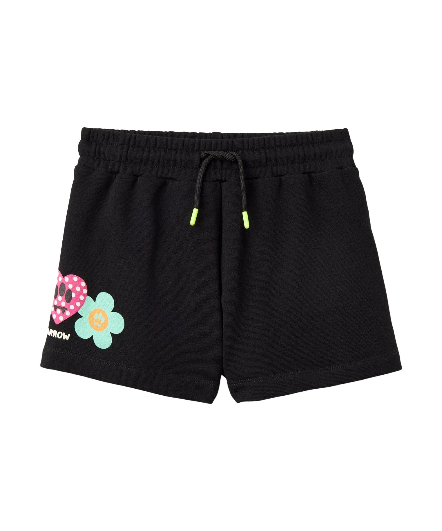 Barrow Kids Short Nero con Stampe per Bambine