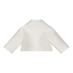 Simonetta Kids Giacca Avorio con Applicazione Per Neonate