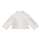 Simonetta Kids Giacca Avorio con Applicazione Per Neonate