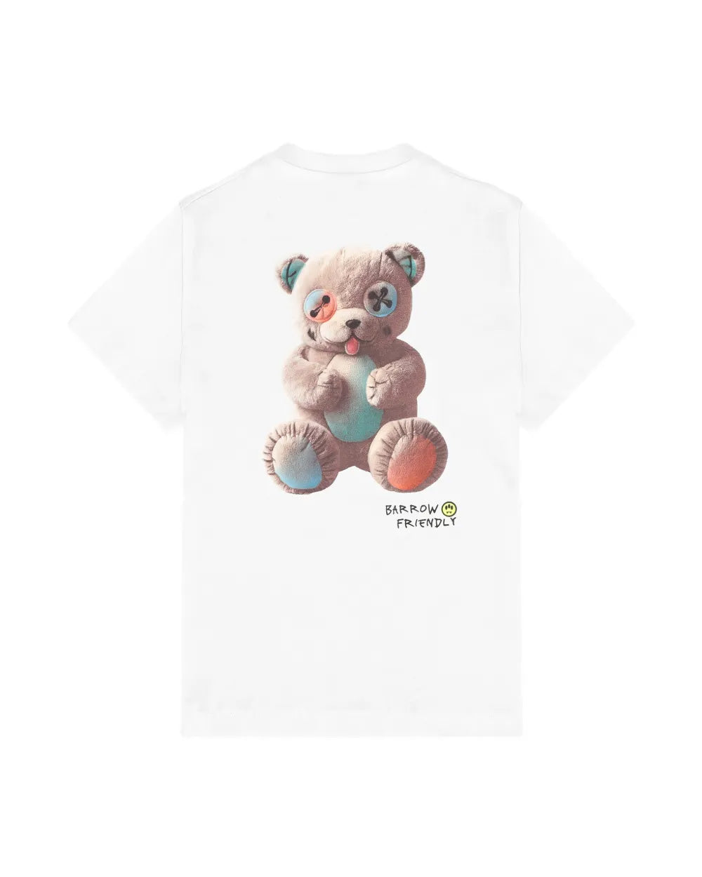 Barrow Kids T-Shirt Off-White con Stampa Teddy Unisex
