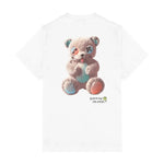 Barrow Kids T-Shirt Off-White con Stampa Teddy Unisex