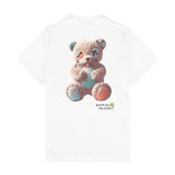 Barrow Kids T-Shirt Off-White con Stampa Teddy Unisex
