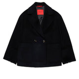 Max & Co Kids Capotto Caban Doppiopetto Nero per Bambine