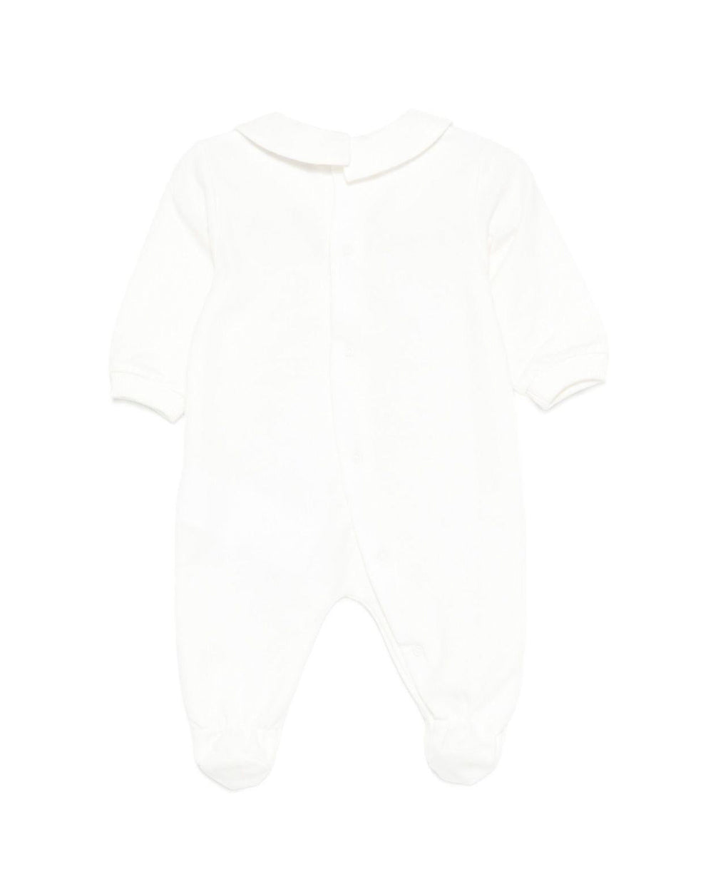 Moschino Kids Tutina Panna con Stampa Teddy per Neonati