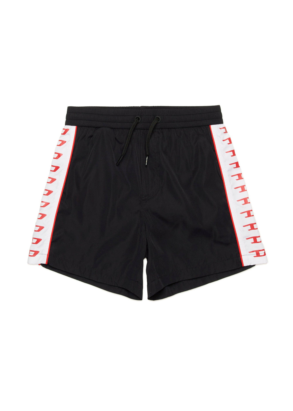 Diesel Kids Costume Boxer Nero con Banda Logata per Bambini